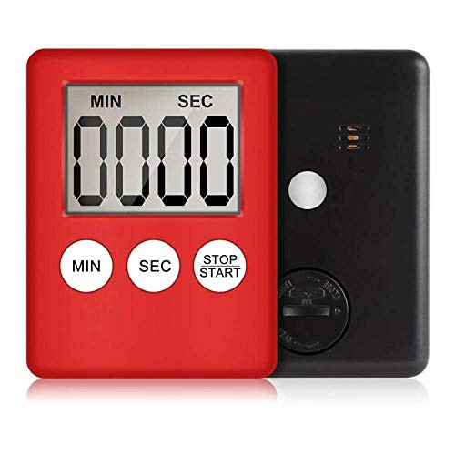Kitchen Timer Digitalred Large Digital Lcd Kitchen Cooking Timer Count-Down Up Clock Alarm Magnetic Kitchen Digital Kitchen Timer Digital Timers Kitchen Tools Cooking Studing Teaching Officing Use