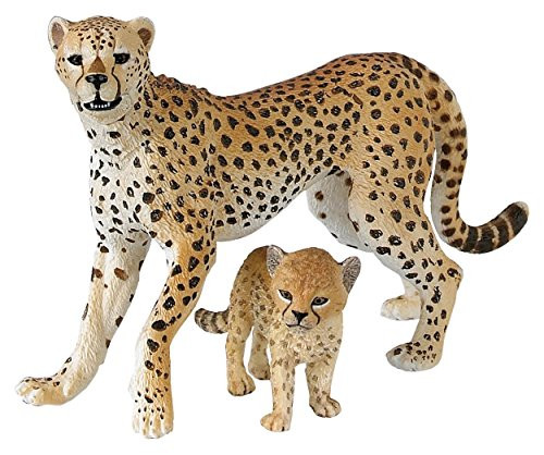 Papo Wild Animal Kingdom Figure, Cheetah with Cub
