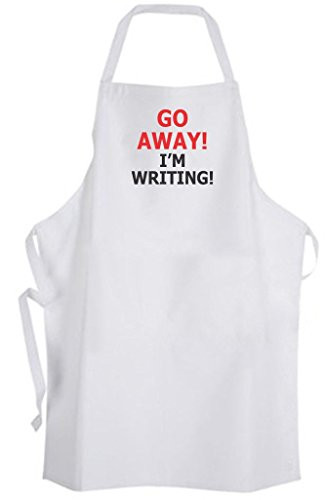 Go Away I'm Writing Adult Size Apron - Writer Book Novel