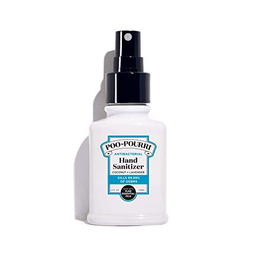 Poo-Pourri Antibacterial Hand Sanitizer Spray, Coconut Lavender Scent, 2 Fl Oz