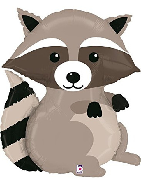 Betallic Foil Balloon 35176P WOODLAND RACCOON 36" Multicolored Betallic Foil Balloon 35176P WOODLAND RACCOON 36" Multicolored