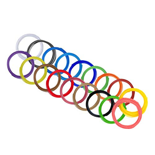 Qiezi 3D Printing Pen Supplies 3D Filament Refill Pen 18 Colors 3D Printing Creative Hobbies 3D Printer 3D Printing Pen Consumables Pla 3 Meters