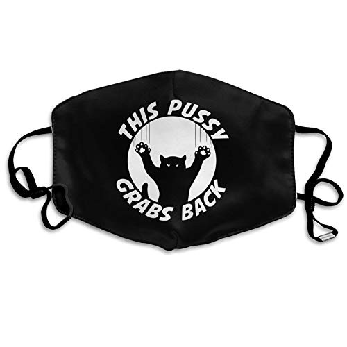 Balaclava This Pussy Grabs Back Reusable, Dustproof and Windproof Masks, Neutral Cotton Masks and Washable Masks. White