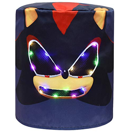 DJ Mask Music Festival Full Head Masks Helmet for Men Women Kids Thanksgiving Christmas Halloween Pumpkin Mask (Sonic The Hedgehog cos?Led-1?)