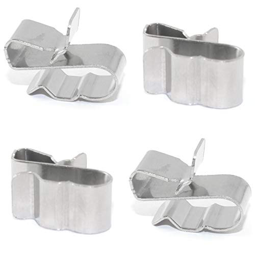Lind Kitchen 25PCS Stainless Steel Sunrunner Photovoltaic Cable Clips Trailer Frame Wire Clamp Clips