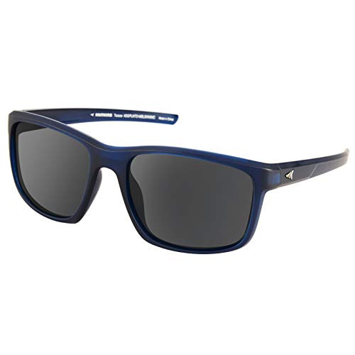 KastKing Toccoa Polarized Sport Sunglasses for Men and Women,Matte Midnight Blue Crystal Frame,Smoke Base Silver Mirror