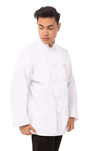 Chef Works Men's Montreaux Executive Chef Coat, White, 38