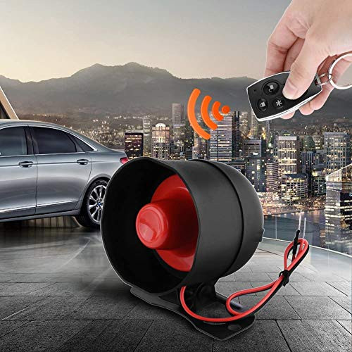 Car Security Alarm System, Auto Vehicle Burglar Alarm Keyless Entry Anti-Theft Protection System with 2 Remote Controls