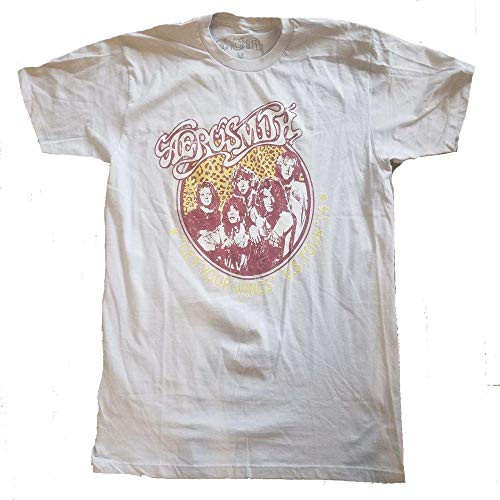 Aerosmith Get Your Wings US Tour '74 Slim Fit T-Shirt (XXL) Beige