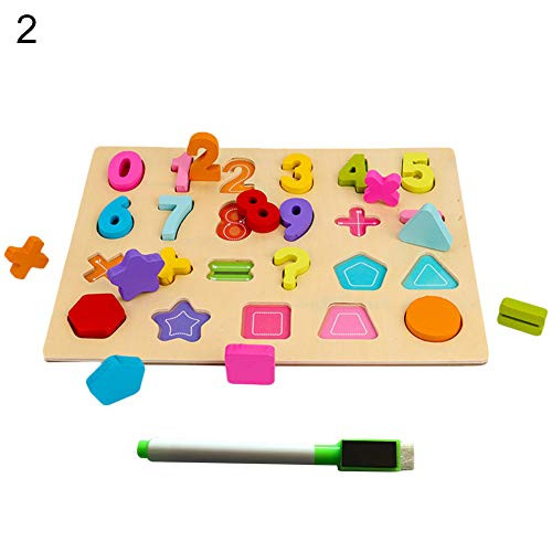 SoFull Puzzles Board,Puzzles and Magic Cubes Wooden Alphabet Math Number Puzzles Board with Writing Pen Educational Kids Toy - Digital Board 0-9 SoFull Puzzles Board,Puzzles and Magic Cubes Wooden Alphabet Math Number Puzzles Board with Writing Pen Educational Kids Toy - Digital Board 0-9