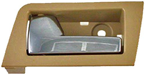 Dorman 81766 Rear Driver Side Interior Door Handle for Select Ford/Mercury Models, Beige and Chrome