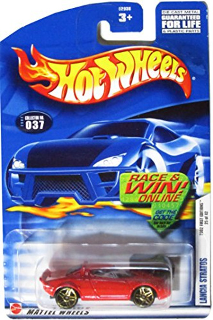 Hot Wheels 2002 1:64 Scale Red Lancia Stratos Die Cast Car #037 Hot Wheels 2002 1:64 Scale Red Lancia Stratos Die Cast Car #037