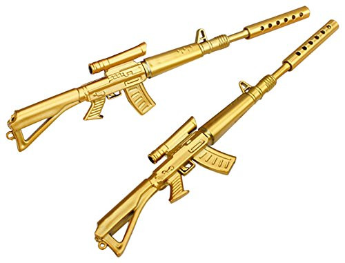 KitMax Cute Cool Novelty Sniper Rifle Gun Shape Gel Ink Pen Office School Supplies Students Children Gift, 12 Count