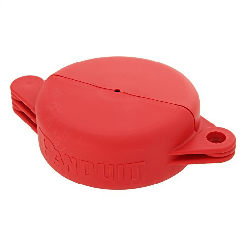 Panduit PSL-V6A Gate Valve Lockout Device for 2.5 - 6.50-Inch Diameter Handles, Red