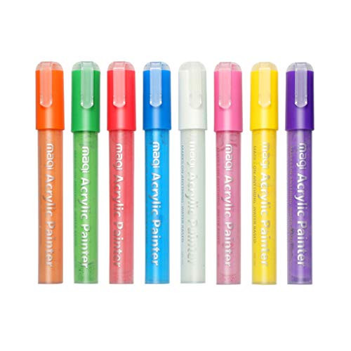 Renzhe Chalkboard Chalk Markers - Pack of 8 Color Pens - for Blackboards, Chalkboard, Bistro, Window - Erasable Dry Erase Chalk Ink Pen