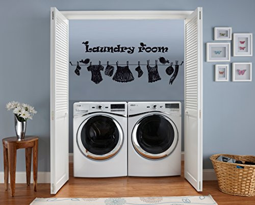 Wall Decal Sign Quote Laundry Room Drop Your Pants Here Homeware House M1585
