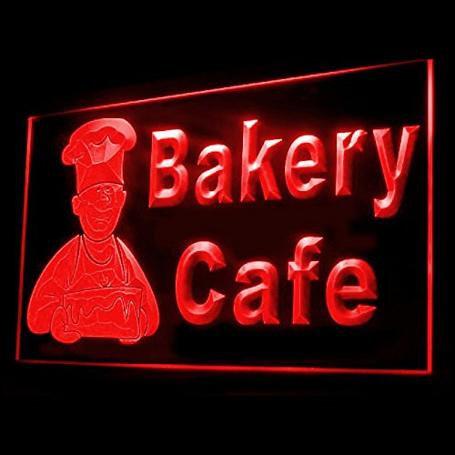 110157 Bakery Cafe Shop Bread Cake Fluffy Display LED Light Neon Sign