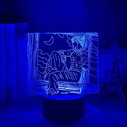 3D Lamp 3D Night Light Gon and Killua Figure Anime Hunter X Hunter Nightlight for Kid Bedroom Decor Lighting Child Gift HxH Lamp Bedside Remote