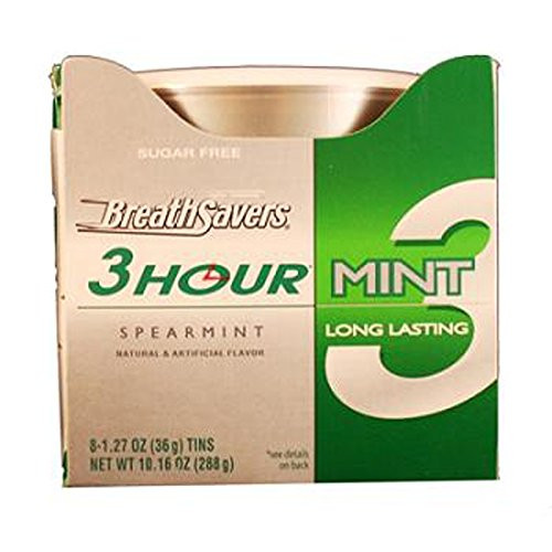 Breath Savers 3Hour Mint Spearmint Can, 8 Count (MINTS - Misc.)