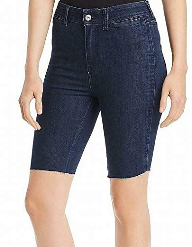 Free People Womens Raw Hem Dark Wash Bike Shorts Blue 29