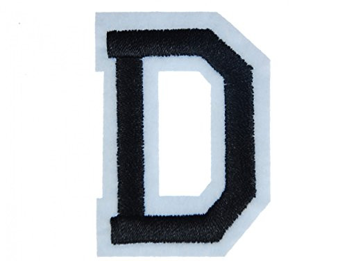 Miniblings Letters Initials Alphabet ABC Patch Hotfix Iron On Sewing5cm Letter D