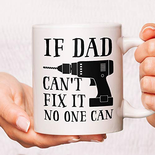 If Dad Can't Fix It No One Can Coffee Mugs Gifts, Fathers Day Mugs, Dad Coffee Mugs, Daddy Mugs, Fathers Day Cups, Funny Dad Coffee Mug