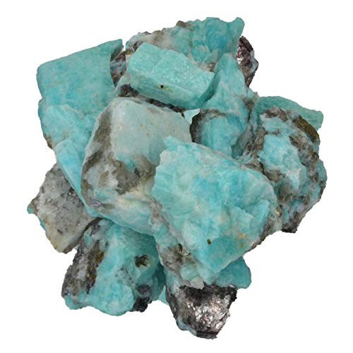 Hypnotic Gems Materials: 1 lb Bulk Rough Amazonite Stones from Madagascar - Raw Natural Crystals for Cabbing, Cutting, Lapidary, Tumbling, Polishing, Wire Wrapping, Wicca and Reiki Crystal Healing Hypnotic Gems Materials: 1 lb Bulk Rough Amazonite Stones from Madagascar - Raw Natural Crystals for Cabbing, Cutting, Lapidary, Tumbling, Polishing, Wire Wrapping, Wicca and Reiki Crystal Healing