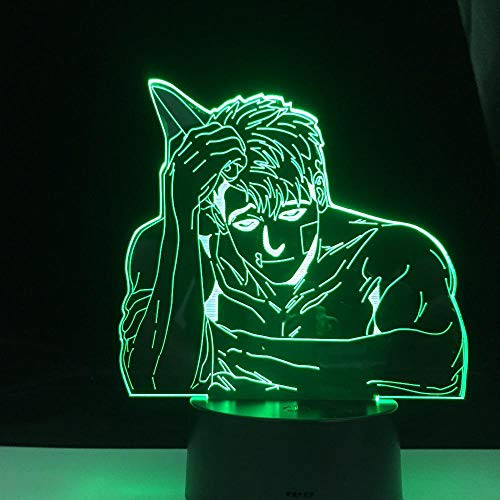 3D Illusion Lamp Anime Led Light Sangwoo Anime Lamp Killing Stalking Manga Led Night Light Bedroom Acrylic 3D Lamp Decor Nightlight Kids Fans Birthday Drop Gift Remote