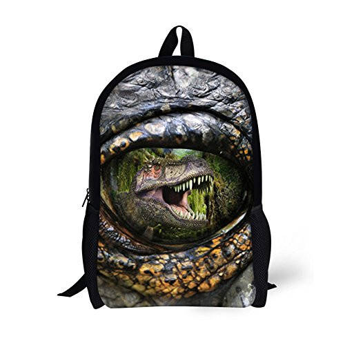 3 Sets Dinosaur Pattern Backpack Durable Lunch Box Pen Hox Boys School Bag