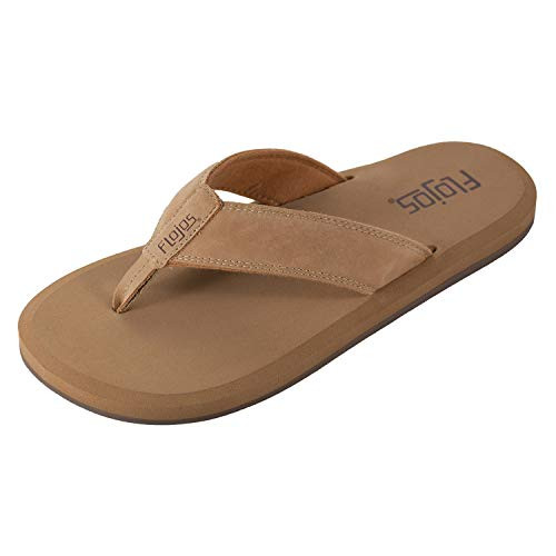 Flojos Men's Cole2.0 Flip-Flop, tan, 12