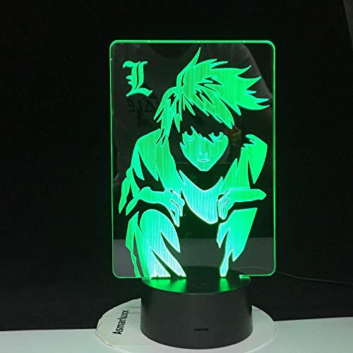 3D LED Night Light Cartoon Kakashi  and Sasuke Sakura Japanese Manga Anime Friendship Comic Sensor Lamp 3D