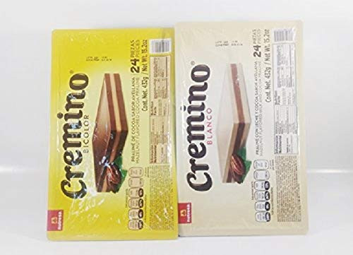 Pack Of Cremino Milk Chocolate And White Chocolate Authentic Mexican Candy With Free Kinder Bar Included