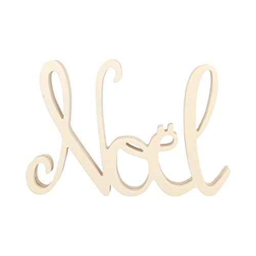 Artemio Wooden Word to Decorate Noel - 21cm x 14cm x 1.7cm, 21 x 14 x 1.7 cm, Wood
