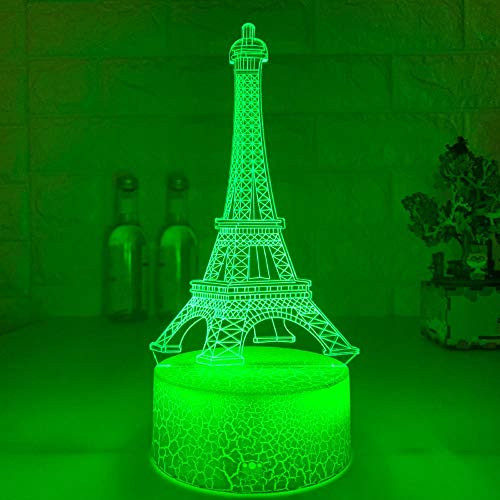 3D Led Night Light Table Desk Optical Illusion Lamp Eiffel Tower 3D Led Light Kids Table Lamp Hologram Illusion Bedroom Living Room USB 7 Color Changing Bedroom Decor Touch TIEHENG HOICHAN 3D Led Night Light Table Desk Optical Illusion Lamp Eiffel Tower 3D Led Light Kids Table Lamp Hologram Illusion Bedroom Living Room USB 7 Color Changing Bedroom Decor Touch TIEHENG HOICHAN