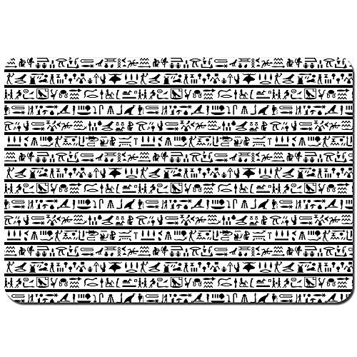 Non-Slip Bath Mats,Historical Language Writing with Pictographic Style Cultural Traditional,Soft Plush Rug Living Room Bedroom Floor Shower Entrance Carpet Pet Mat 29.5 inch x 17.5 inch Non-Slip Bath Mats,Historical Language Writing with Pictographic Style Cultural Traditional,Soft Plush Rug Living Room Bedroom Floor Shower Entrance Carpet Pet Mat 29.5 inch x 17.5 inch