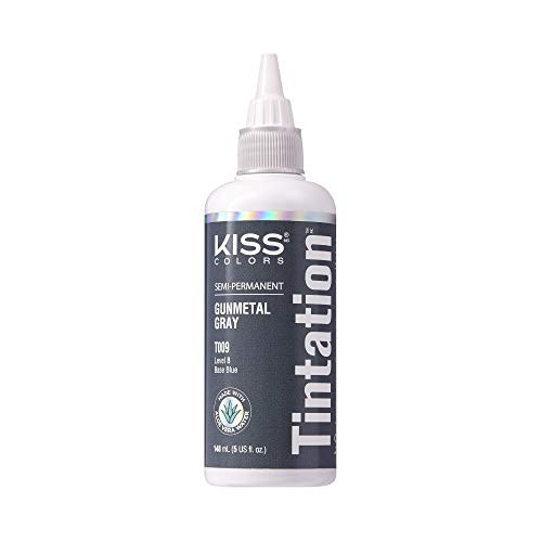 Kiss Tintation Semi-Permanent Hair Color Treatment 148 mL (5 US fl.oz) (Gunmetal Gray)