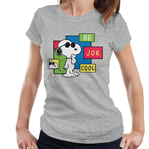 Peanuts Be Joe Cool Snoopy Women's T-Shirt Heather Grey