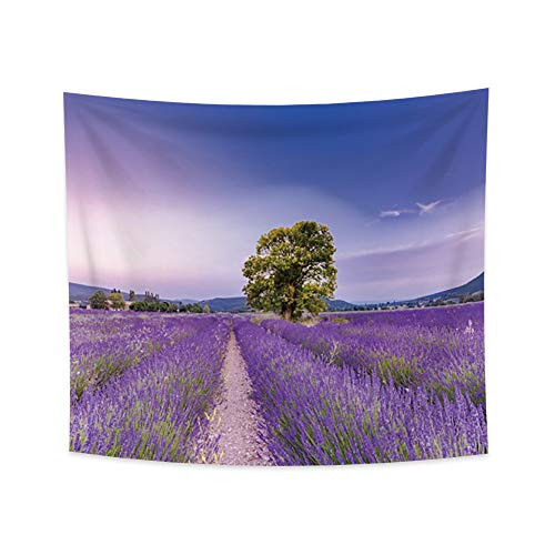YongFoto 33.9x27.6 Inches Purple Lavender Flowers Wall Hanging Tapestry Provence Flowers Fields Tapestry Nature Landscape Tapestry for Bedroom Living Room Decor YongFoto 33.9x27.6 Inches Purple Lavender Flowers Wall Hanging Tapestry Provence Flowers Fields Tapestry Nature Landscape Tapestry for Bedroom Living Room Decor