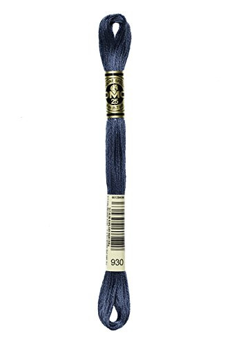 Bulk Buy: DMC Thread Six Strand Embroidery Cotton 8.7 Yards Dark Antique Blue 117-930 (12-Pack)