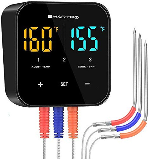 Wireless Meat Thermometer for Grilling, Bluetooth Digital Cooking Food Thermometer Instant Read with Probe for Oven Kitchen Candy BBQ Grill Thermometer Alarm Monitor Thermometers Timer Wireless Meat Thermometer for Grilling, Bluetooth Digital Cooking Food Thermometer Instant Read with Probe for Oven Kitchen Candy BBQ Grill Thermometer Alarm Monitor Thermometers Timer
