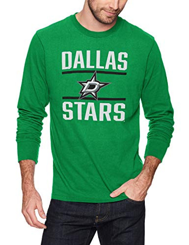 OTS NHL Minnesota North Stars Men's Rival Long Sleeve Tee, Double Bar, Small