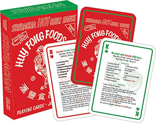 Aquarius Sriracha Recipes Playing Cards