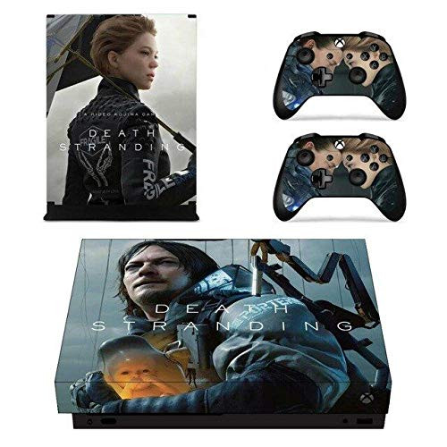 Vinyl Skin Sticker Cover Decal for Microsoft Xbox One X Console and Remote Controllers playing video game HD Printing (Only Xbox One X)
