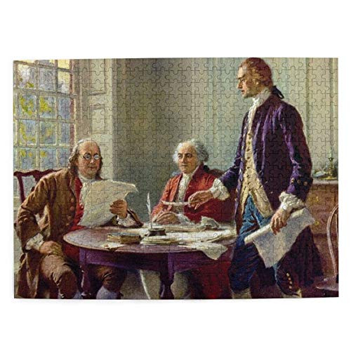 GgDupp 500 Pieces of Jigsaw Puzzles, Writing The Declaration of Independence Adult Children's Wooden Puzzle Toys, Puzzle Game, Home Decoration