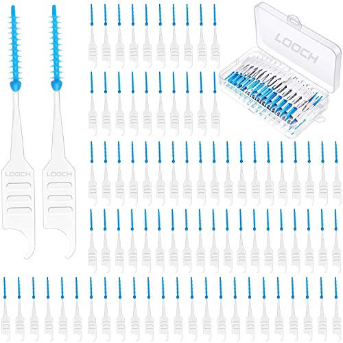 LOOCH Dental Picks 300 Pcs - Silicone Interdental Picks Dual-Use Toothpicks, Dental Tooth Flossing - Dental Brush for Oral, Cleaning Tooth Cleaning Tool LOOCH Dental Picks 300 Pcs - Silicone Interdental Picks Dual-Use Toothpicks, Dental Tooth Flossing - Dental Brush for Oral, Cleaning Tooth Cleaning Tool