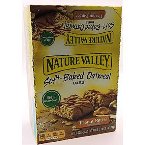 Nature Valley Oatmeal, Peanut Butter, Count 15 (1.87 oz) - Granola/Cereal/Oat/Brkfast Bar / Grab Varieties  and  Flavors