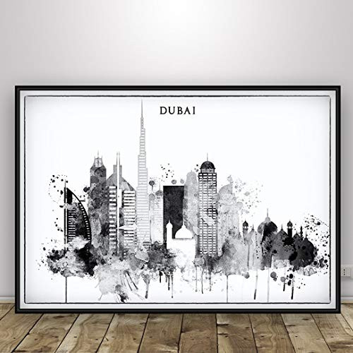 Dubai Black and White Poster, Dubai UAE Cityscape Art Print, United Arab Emirates Dubai Skyline, City Poster, Skyline Print, Home Decor, Unframed print Dubai Black and White Poster, Dubai UAE Cityscape Art Print, United Arab Emirates Dubai Skyline, City Poster, Skyline Print, Home Decor, Unframed print