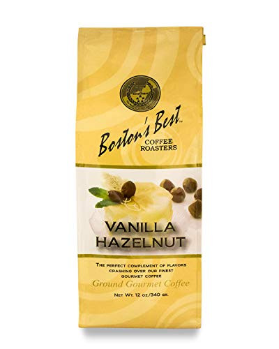 Boston's Best Coffee Roasters Vanilla Hazelnut Ground Coffee, 12 oz bag