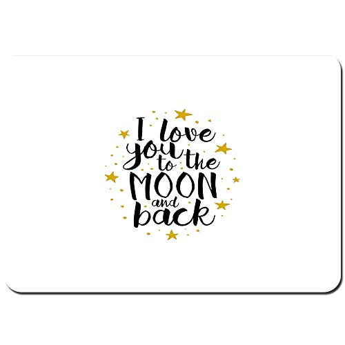 Non-Slip Bath Mats,I Love You to The Moon and Back Doodle Stars Hand Writing Inspirational,Soft Plush Rug Living Room Bedroom Floor Shower Entrance Carpet Pet Mat 31.5 inch x 23.5 inch Non-Slip Bath Mats,I Love You to The Moon and Back Doodle Stars Hand Writing Inspirational,Soft Plush Rug Living Room Bedroom Floor Shower Entrance Carpet Pet Mat 31.5 inch x 23.5 inch