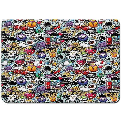 Non-Slip Bath Mats,Graffiti Creatures with Spray Tanks Animals and Writings Vibrant Colored Image,Soft Plush Rug Living Room Bedroom Floor Shower Entrance Carpet Pet Mat 31.5 inch x 23.5 inch Non-Slip Bath Mats,Graffiti Creatures with Spray Tanks Animals and Writings Vibrant Colored Image,Soft Plush Rug Living Room Bedroom Floor Shower Entrance Carpet Pet Mat 31.5 inch x 23.5 inch